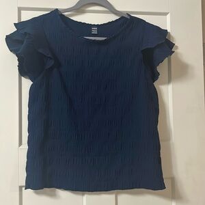 Navy blue blouse size large